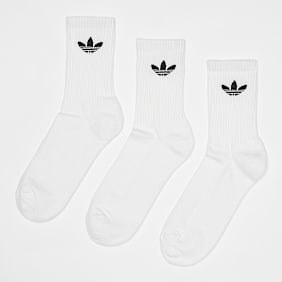 adidas Originals adicolor Trefoil Crew Socks (3 Pack) bianco