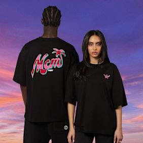 MCM x SNIPES Miami T-Shirt zwart
