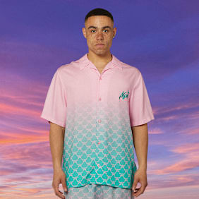 MCM x SNIPES Gradient Resort Shirt lichtroze