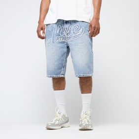 True Religion Bobby Super T Short Fray Graphic blu