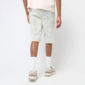 Smoke Rise Distressed Rip & Repair Denim Shorts azul