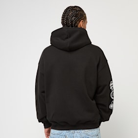 FAVELA Off Set Frontzip Hoodie preto
