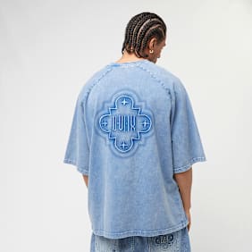 zəяo si:x nœf Alternate Logo Ornament Oversized Raglan Tee blauw