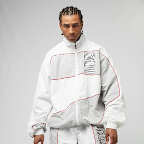 zəяo si:x nœf Alternate Logo Oversized Color Block Track Jacket weiß