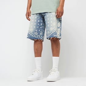 Karl Kani Paisley Jorts blau