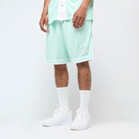 Karl Kani Small Varsity Logo Pinstripe Mesh Shorts blauw