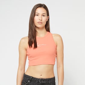 Karl Kani Small Signature Essential Racer Rib Top naranja