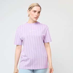 Karl Kani Small Signature Essential Pinstripe Oversized Tee fioletowy