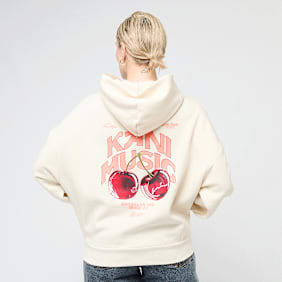 Karl Kani Signature Cherry Print Oversized Hoodie beige