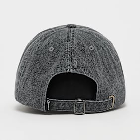 Karl Kani Serif Distress Denim Dad Cap gris