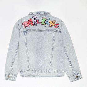Karl Kani Patches Denim Jacket Junior blauw