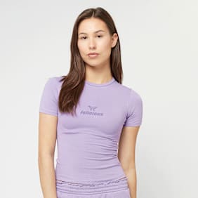 Felicious Basic Tight Logo T-Shirt roze