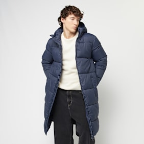 Urban Classics Long Puffer Coat bleu