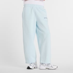 New Balance Reimagined Fleece Barrel Leg Pants blauw