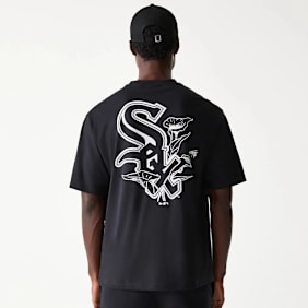 New Era MLB Chicago White Sox Floral Graphic Oversized Tee schwarz