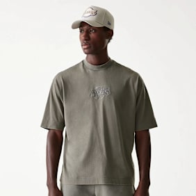 New Era NBA Los Angeles Lakers Washed T-Shirt grau