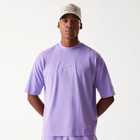 New Era NBA Los Angeles Lakers Washed T-Shirt fioletowy