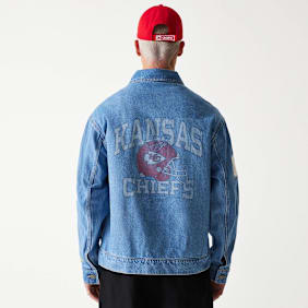 New Era NFL Denim Jacket Kansas City Chiefs blau