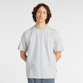 New Balance Woven Label T-Shirt grey gris