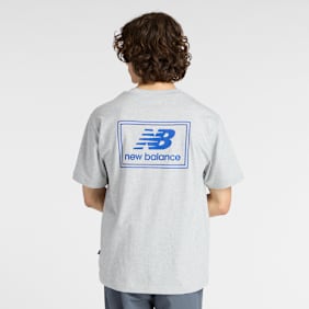 New Balance Woven Label T-Shirt gris