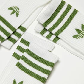 adidas Originals 3 PACK - adicolor Crew Socken blanco