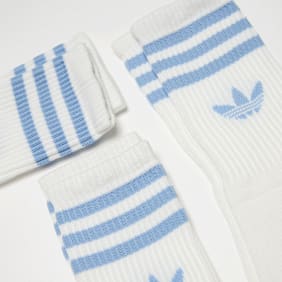 adidas Originals Calcetines Crew adicolor (3 Pack) blanco