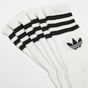 adidas Originals Chaussettes Crew adicolor (3 Pack) blanc