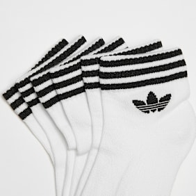 adidas Originals Calze Ankle adicolor Trefoil (3 Pack) bianco
