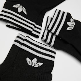 adidas Originals 3 PACK - 3-Stripes Ankle Socks czarny