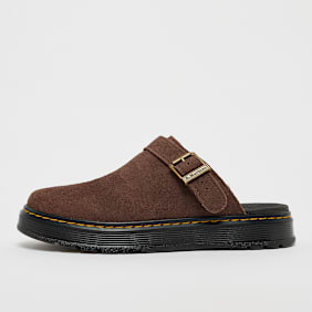 Dr. Martens Brookline Mule dark brown bronx suede bruin