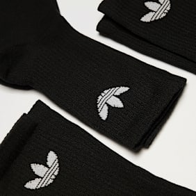 adidas Originals 3 PACK - Trefoil Cushion Crew Socken zwart