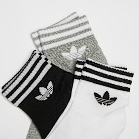 adidas Originals Skarpety Ankel adicolor Trefoil (3 Pack) szary