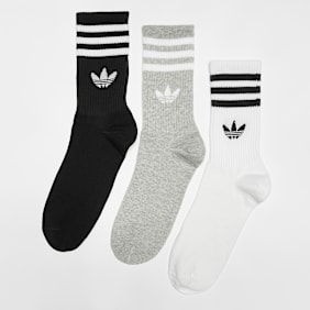 adidas Originals adicolor Crew Socks (3 Pack) cinzento