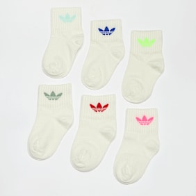 adidas Originals 6 PACK - adicolor Trefoil Ankle Socken Kids beige