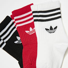 adidas Originals adicolor Trefoil Ankle Socks (3 Pack) crna