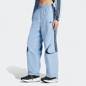 adidas Originals Teamgeist Adicolor Oversized Track Pants niebieski