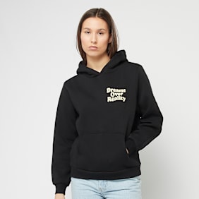 Miss Tee Dreams Over Reality Ladies Fluffy Hoody preto
