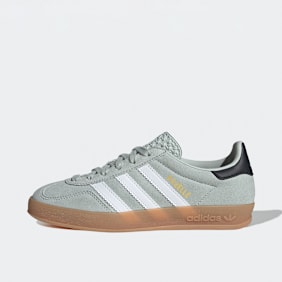 adidas Originals Gazelle Indoor J wonder silver/ftwr white/core black grün