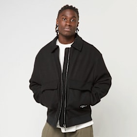 Pegador Aiken Wool Blend Bomberjacket czarny