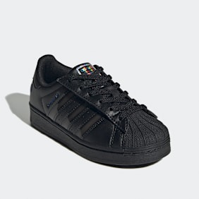 adidas Originals Superstar LED Lights Comfort Closure Elastic Lace Kinder schwarz