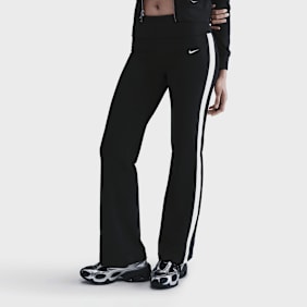 Nike W NSW HR FLDOVR PNT GLS black/white preto