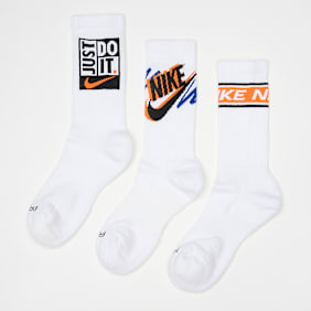 Nike 3 PACK - Everyday Plus Crew Socks weiß