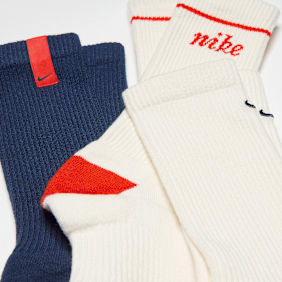 Nike 3 PACK - Everyday Plus Cushioned Crew  144 WGFX multicolorido