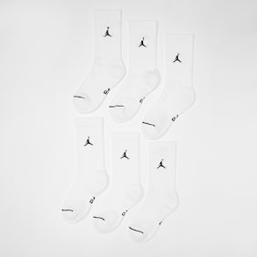 Jordan 6 PACK - Everyday Cushioned Crew Socks branco