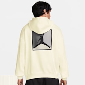 Jordan Brooklyn Graphic Pullover Hoodie grijs