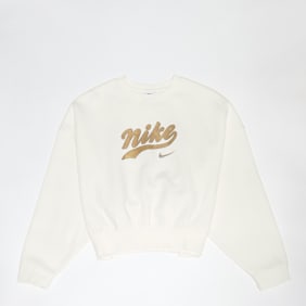 Nike G NSW TREND FLC CRP CREW sail/metallic gold beige