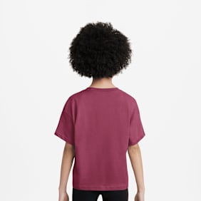 Nike   Sportswear Tee Boxy Essential Low Brand Read czerwony