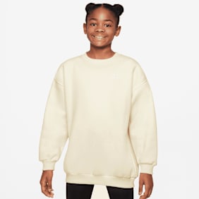 Nike Sportswear Club Fleece Oversized Crew beige