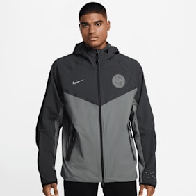 Nike PSG Tech Woven Windrunner Full Zip Jacket grau