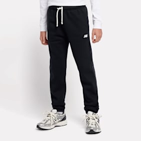 New Balance Boys Brush Back Small Logo Joggers czarny